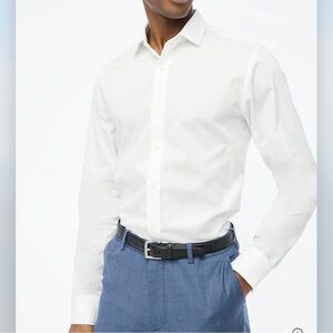 Jcrew Factory Men's Slim Performance Dress Shirt White Size XL
